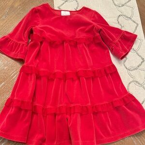 Hanna Andersson Vibrant Red Ruffle Dress